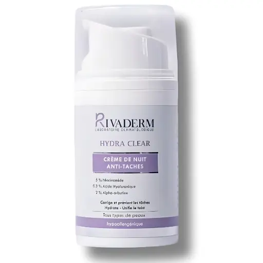RIVADERM HYDRA CLEAR CREME DE NUIT ANTI TACHES 50GR