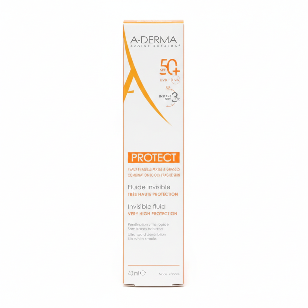 A-DERMA PROTECT FLUIDE INVISIBLE SPF 50+ 40ML