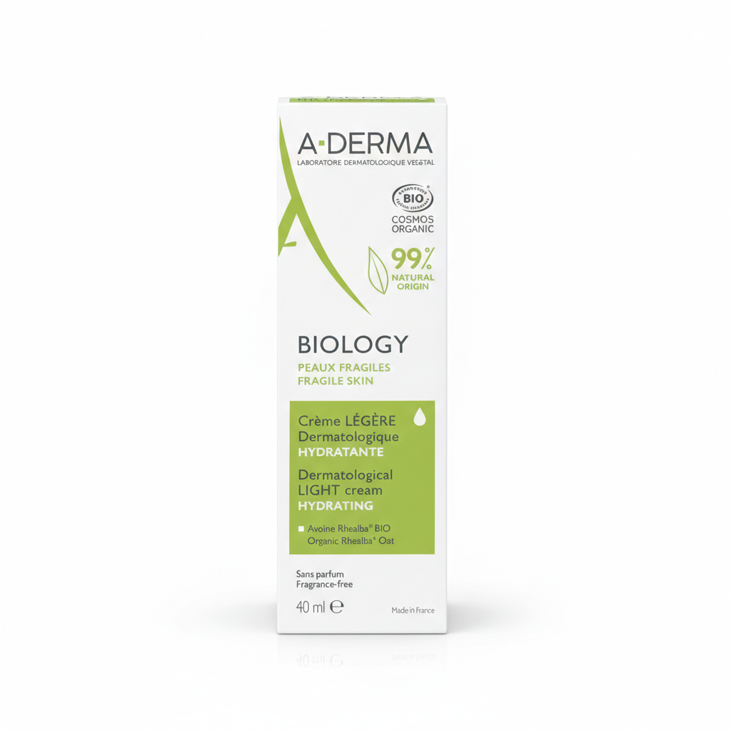 A-DERMA BIOLOGY CREME LEGERE HYDRATANTE PEAUX FRAGILE 40ML