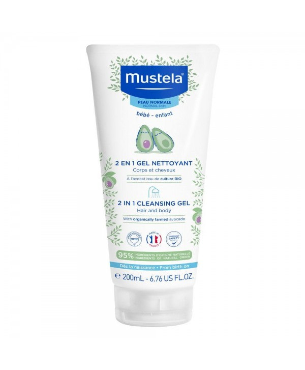 MUSTELA GEL CHEVEUX ET CORPS 2EN1 200ML