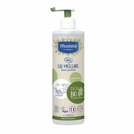 MUSTELA BIO EAU MICELLAIRE SANS RINCAGE 400ML