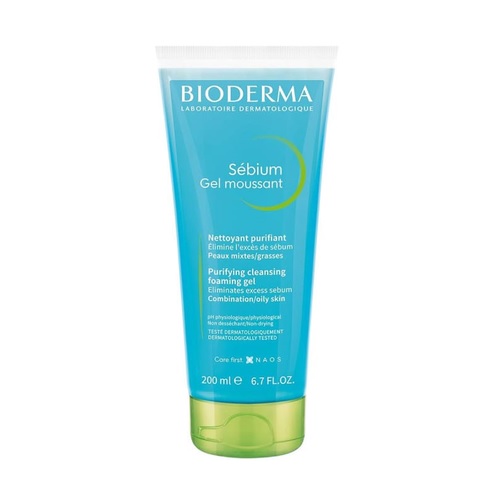 BIODERMA SEBIUM GEL MOUSSANT PURIFIANT TUBE 200ML