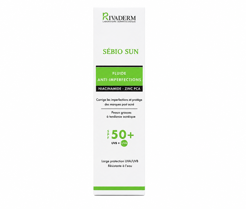 RIVADERM SEBIO SUN FLUIDE ANTI IMPERFECTIONS SPF50+ 50ML 