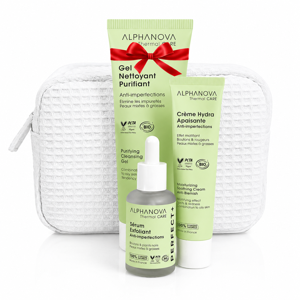 ALPHANOVA THERMAL CARE TROUSSE ROUTINE ANTI IMPRRFECTIONS ZERO BOUTON PERFECT+
