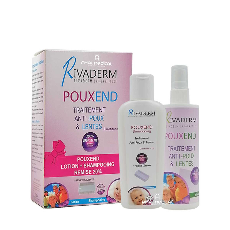 RIVADERM COFFRET POUXEND ANTI POUX ET LENTES 