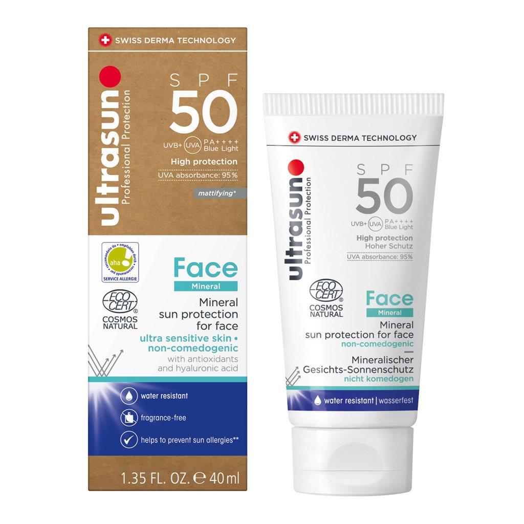 ULTRASUN FACE MINERAL SUNSCREEN SPF50+ 40ML