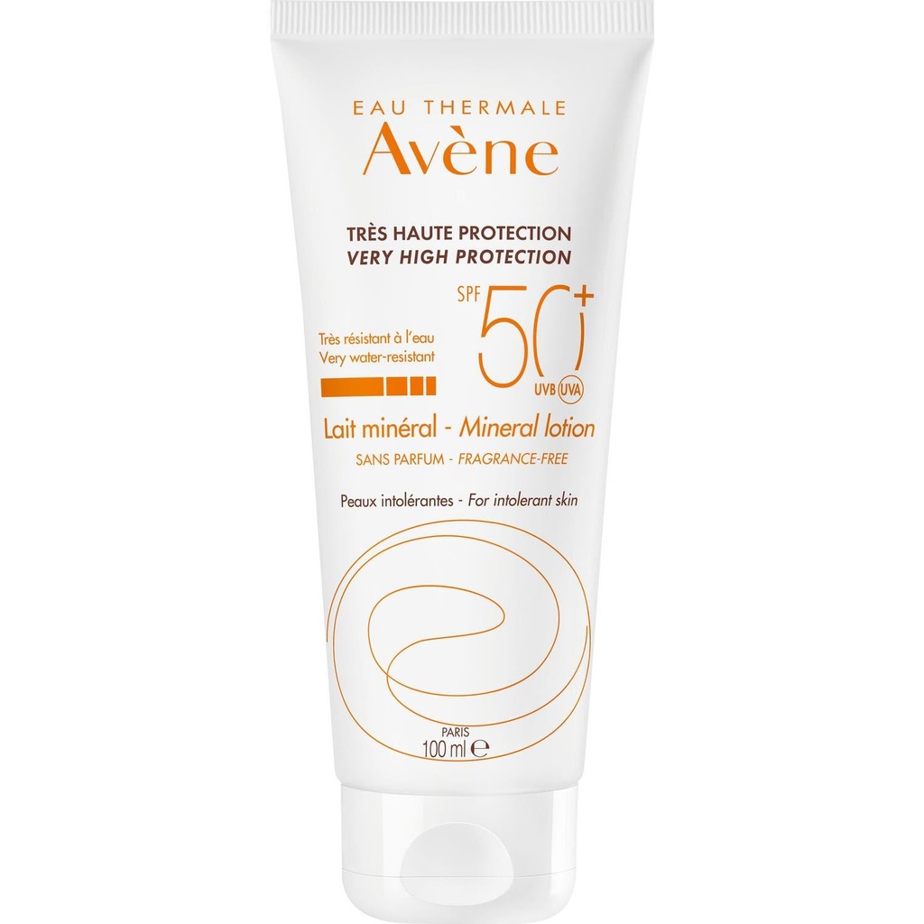 AVENE SOLAIRE LAIT MINERAL TRES HAUTE PROTECTION SPF50+ 100ML