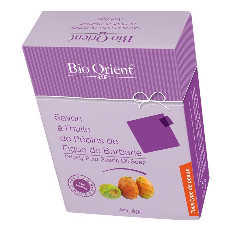 BIO ORIENT SAVON A L'HUILE DE PEPINS DE FIGUE DE BARBARIE 