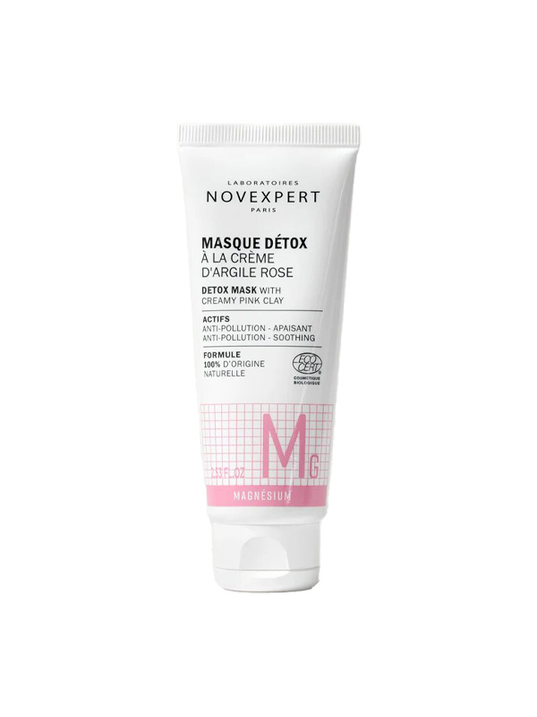 NOVEXPERT MASQUE DETOX A LA CREME D'ARGILE ROSE 75ML
