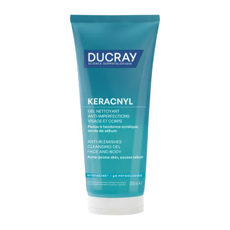 DUCRAY KERACNYL GEL MOUSSANT VISAGE ET CORPS 200ML