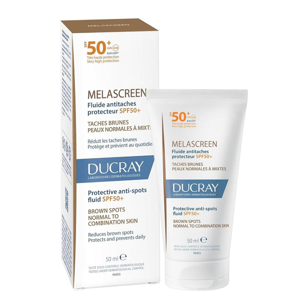 DUCRAY MELASCREEN FLUIDE ANTI TACHES PEAUX NORMALES A MIXTES SPF50+ 50ML 
