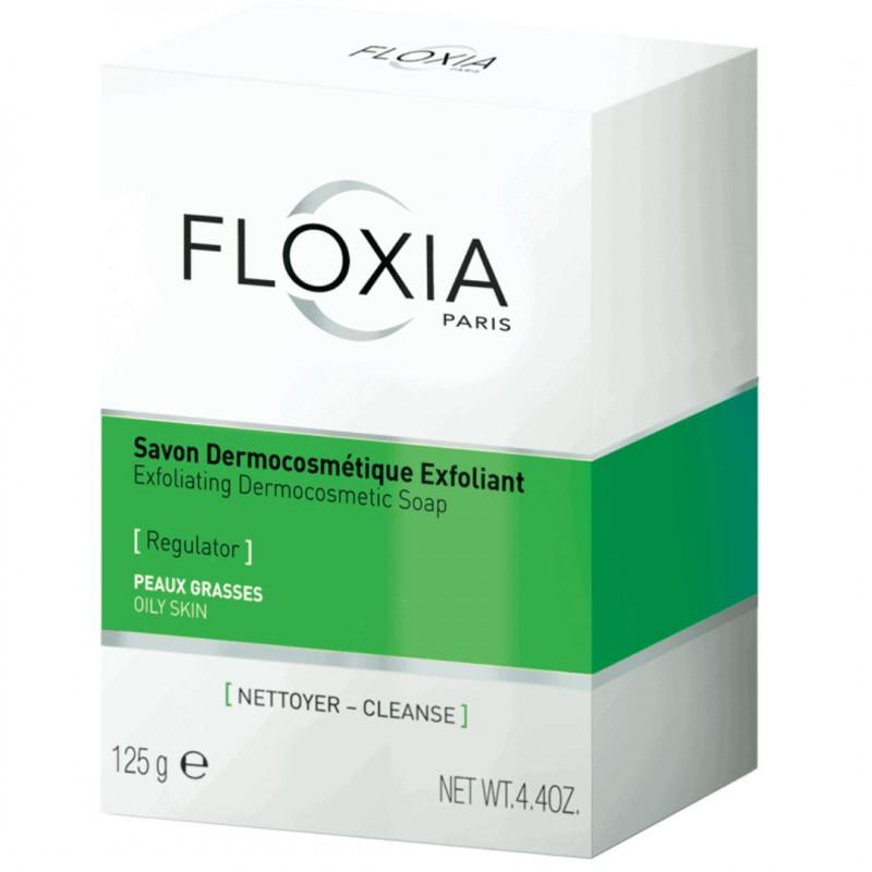 FLOXIA SAVON EXFOLIANT REGULATEUR PEAUX GRASSES 125G