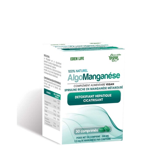 [20240222124207] Eden Life - Complément alimentaire algo manganèse - 30 comprimés