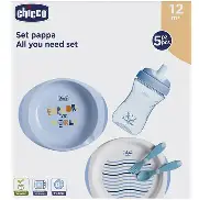 [8058664086702] CHICCO COFFRET REPAS 12M+ BLEU