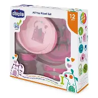 [8058664086696] CHICCO COFFRET REPAS ROSE 12M+