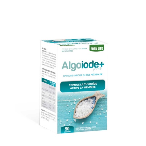 [20231201092546] Eden life + - Algoiode plus - Spiruline enrichie en iode métabolisé - 90 comprimés