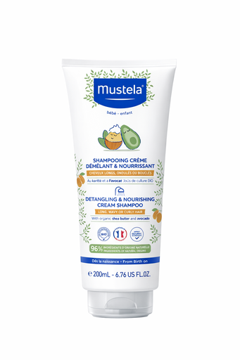 MUSTELA SHAMPOING CREME DEMELANT ET NOURRISSANT 200ML