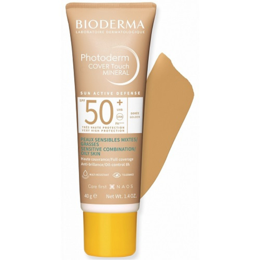 BIODERMA PHOTODERM COVER TOUCH MINERAL TEINTE DOREE SPF50+ 