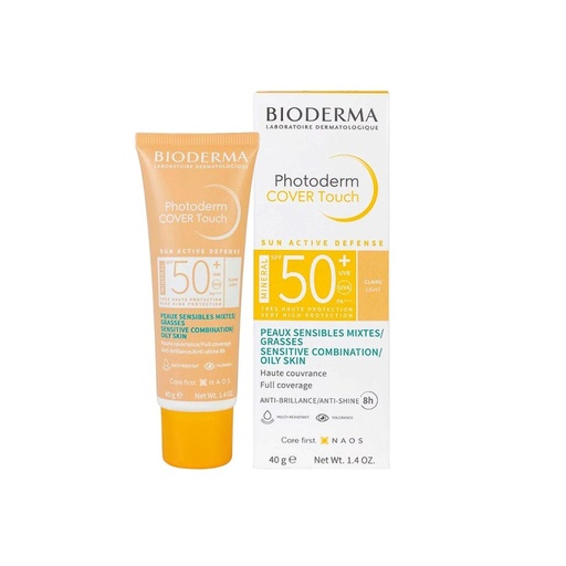 BIODERMA PHOTODERM COVER TOUCH MINERAL TEINTE CLAIRE SPF50+ 