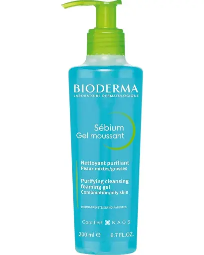 BIODERMA SEBIUM GEL MOUSSANT PURIFIANT POMPE 200ML