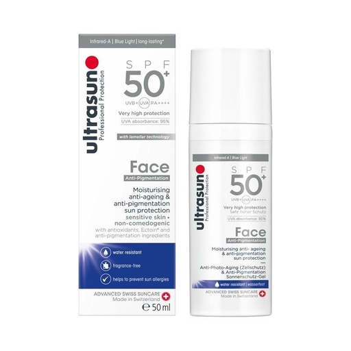  ULTRASUN FACE ANTI AGEING ANTI PIGMENTATION SPF50+ 50ML