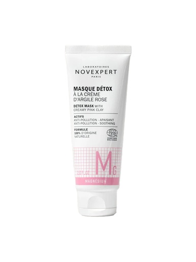 NOVEXPERT MASQUE DETOX A LA CREME D'ARGILE ROSE 75ML