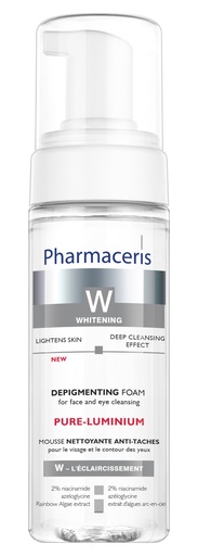 PHARMACERIS W PURE LUMINIUM MOUSSE NETTOYANTE ANTI TACHES 150ML